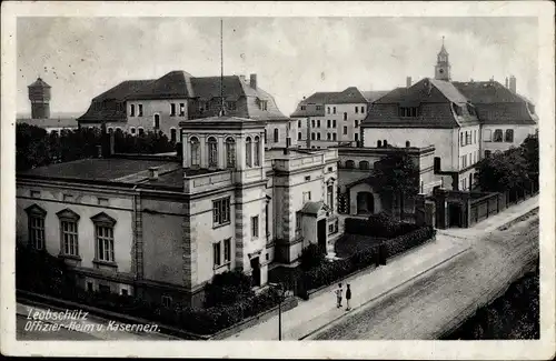 Ak Głubczyce Leobschütz Schlesien, Offizier Heim und Kasernen, Wasserturm