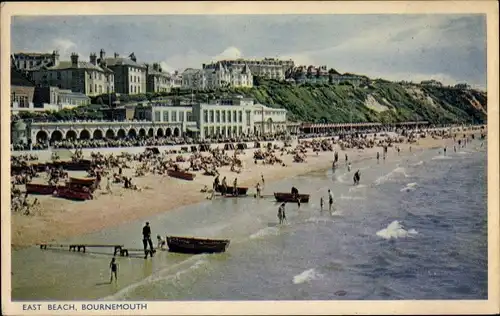 Ak Bournemouth Dorset South West England, East Beach