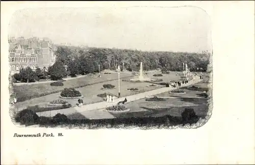 Ak Bournemouth Dorset South West England, Bournemouth Park