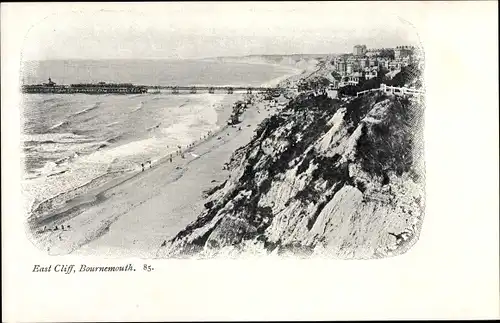 Ak Bournemouth Dorset South West England, East Cliff