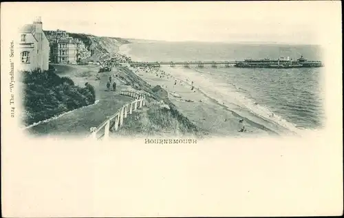 Ak Bournemouth Dorset South West England, Beach