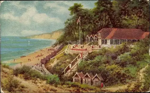 Künstler Ak Poole Dorset South West England, The Cafe, Branksome Dene Chine