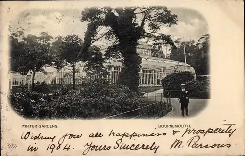 Ak Bournemouth Dorset South West England, Winter Gardens