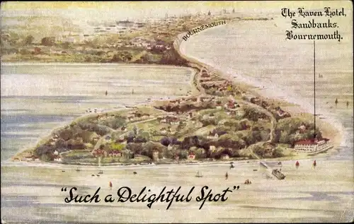 Ak Bournemouth Dorset South West England, The Haven Hotel, Sandbanks