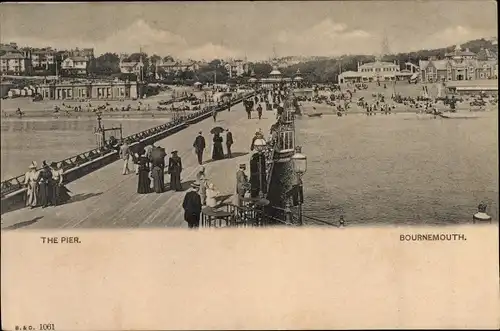 Ak Bournemouth Dorset South West England, The Pier