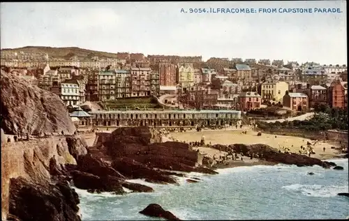 Ak Ilfracombe Devon South West England, from Capstone Parade