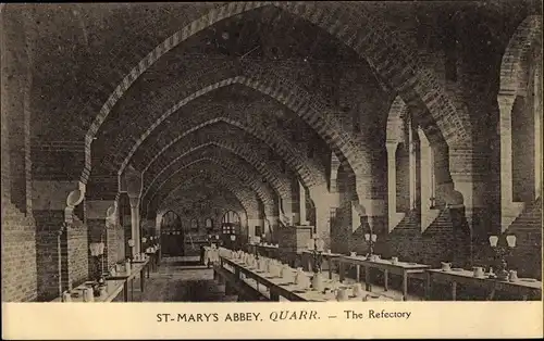 Ak Quarr South West England, St. Mary's Abbey, the Refectory