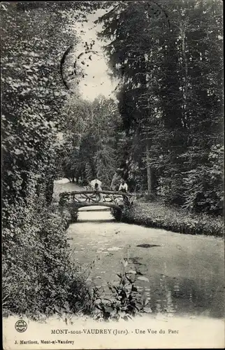 Ak Vaudrey Jura, Une Vue du Parc