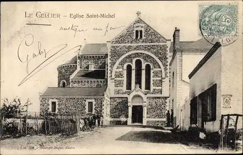 Ak Le Cellier Loire Atlantique, Kirche Saint Michel