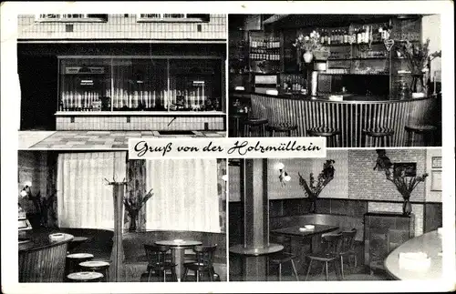 Ak Hamburg Wandsbek, Gaststätte Zur Holzmüllerin, Innenansicht