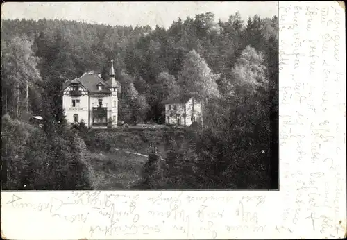 Ak Rathen an der Elbe Sächsische Schweiz, Pension Villa Zeißig