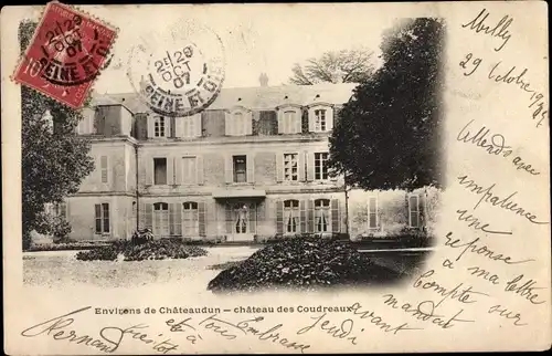 Ak Châteaudun Eure et Loir, Chateau des Coudreaux