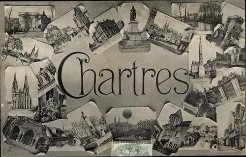 Ak Chartres Eure et Loir, Environs, Souvenir