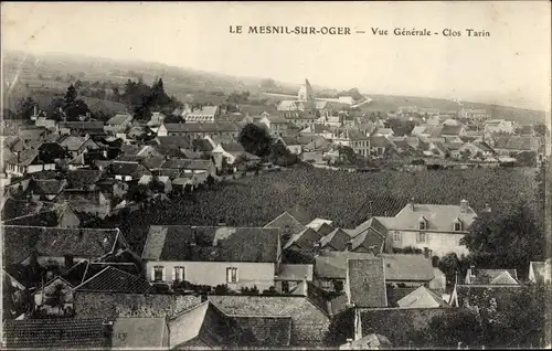 Ak Le Mesnil sur Oger Marne, Vue Generale