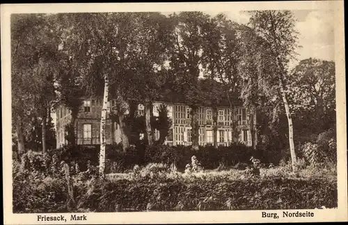 Ak Friesack in der Mark, Burg, Nordseite