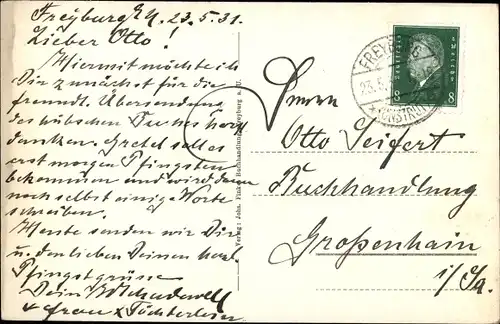 Ak Freyburg an der Unstrut, Gesamtansicht