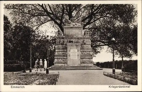 Ak Emmerich am Niederrhein, Kriegerdenkmal