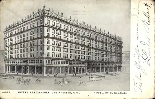 Ak Los Angeles Kalifornien USA, Hotel Alexandra
