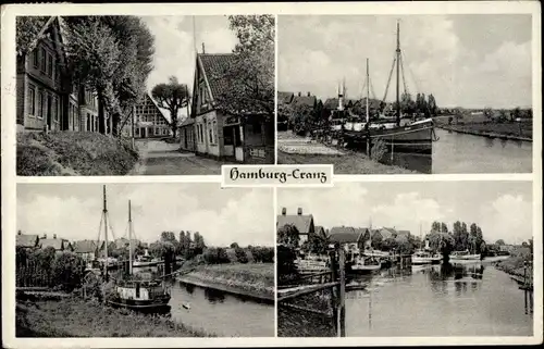 Ak Hamburg Harburg Cranz, Ortsansichten