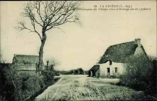 Ak La Briere Loire Atlantique, Wegepartie zum Bauernhaus