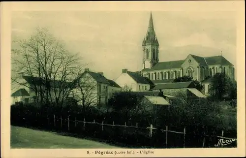 Ak Fegreac Loire Atlantique, Kirche