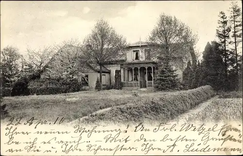 Ak Halstenbek Schleswig Holstein, Haus mit Garten