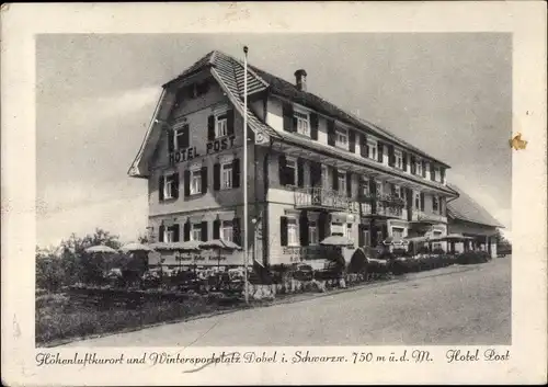 Ak Dobel in Baden Württemberg, Hotel Post