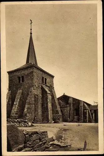 Ak Toulx sainte Croix Creuse, Le Clocher et l'Eglise