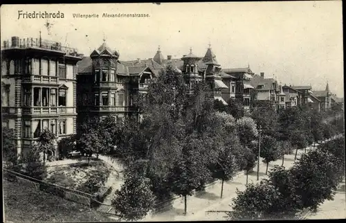 Ak Friedrichroda im Thüringer Wald, Villenpartie, Alexandrinenstraße