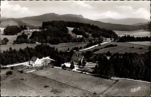 Ak Brilon im Sauerland, Jugendherberge, Am Poppenberg, Fliegeraufnahme