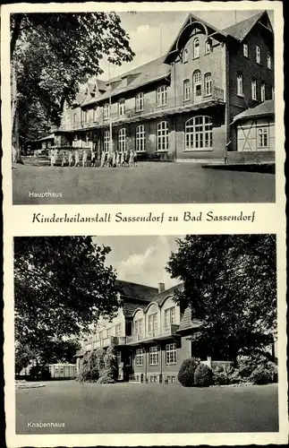 Ak Bad Sassendorf im Kreis Soest, Kinderheilanstalt, Haupthaus, Knabenhaus