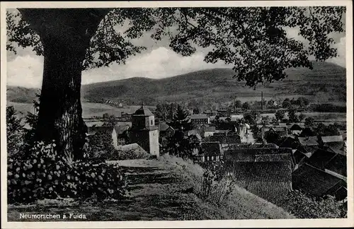 Ak Neumorschen Morschen Hessen, Blick auf den Ort