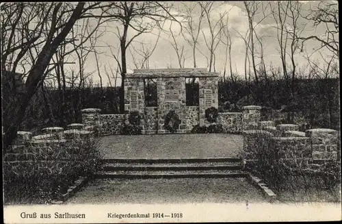 Ak Sarlhusen in Schleswig Holstein, Kriegerdenkmal