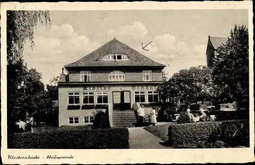 Ak Heiligenrode Stuhr in Niedersachsen, Klosterschänke, Gartenpartie