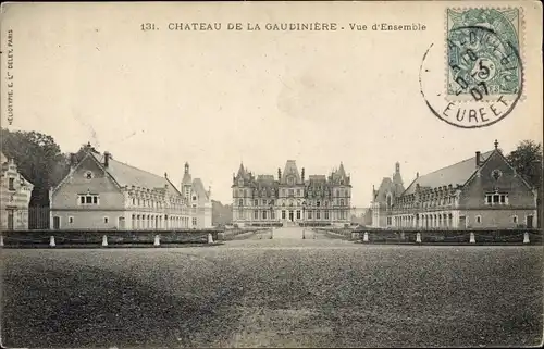 Ak Nantes Loire Atlantique, Chateau de la Gaudiniere