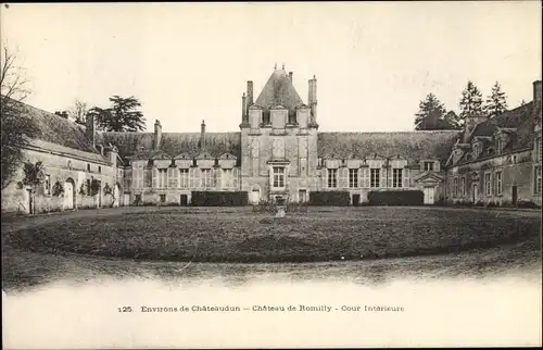 Ak Châteaudun Eure et Loir, Chateau de Romilly