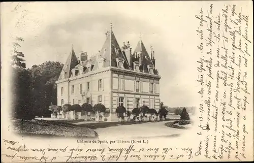 Ak Spoir Mignieres Eure et Loir, Le Chateau