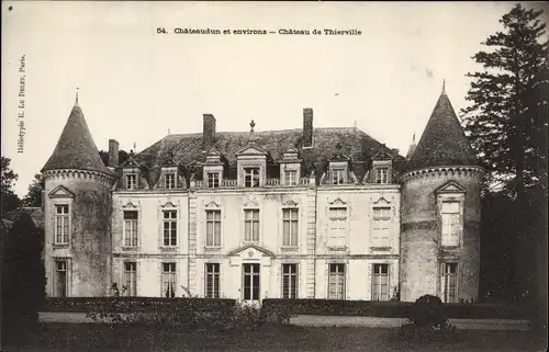 Ak Châteaudun Eure et Loir, Chateau de Thierville