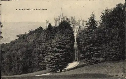 Ak Boursault Marne, Le Chateau