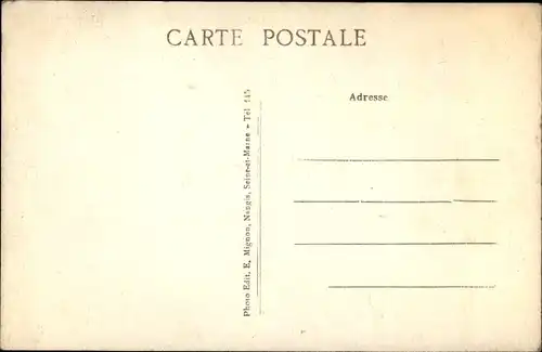 Ak Monthelon Marne, Chateau de Mancy