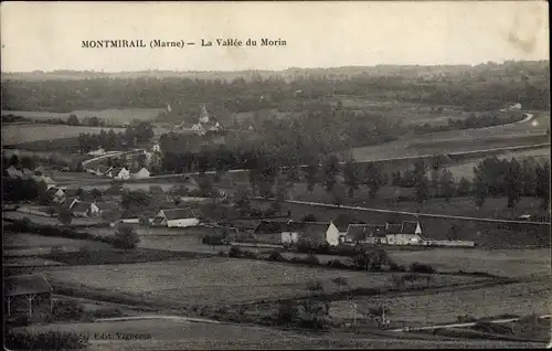 Ak Montmirail Marne, La Vallee du Morin