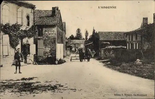 Ak L'Argonne Marne, Ortspartie