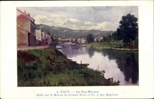 Künstler Ak Pavy, A., Bas Meudon Hauts de Seine, Edite par la Maison de Couture Pavy