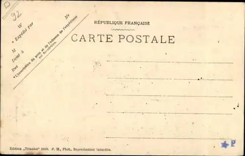 Ak Meudon val Fleury Hauts de Seine, La Gare et la rue Banes