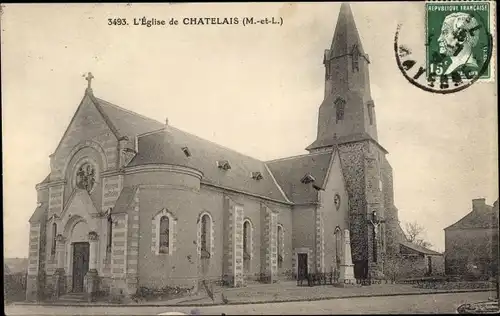 Ak Chatelais Maine et Loire, Kirche