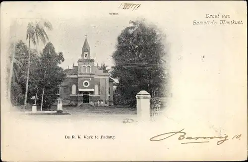 Ak Sumatra Indonesien, Die R. K. Kerk te Padang