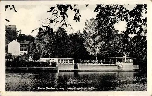 Ak Halle an der Saale, Krug zum grünen Kranze