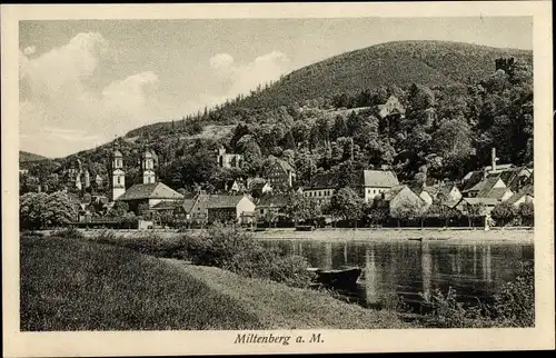 Ak Miltenberg am Main in Unterfranken, Blick auf den Ort