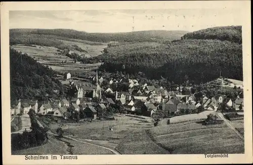 Ak Schmitten im Taunus Hessen, Totalansicht