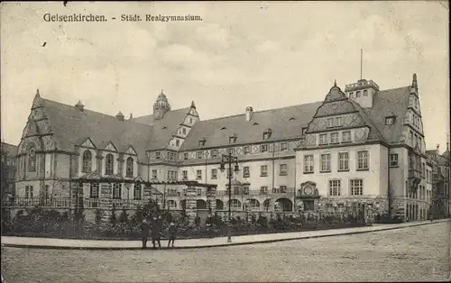 Ak Gelsenkirchen im Ruhrgebiet, Städtisches Realgymnasium